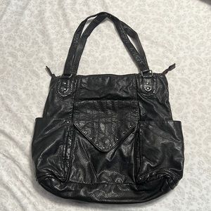 Converse Black Vegan Leather Shoulder Bag